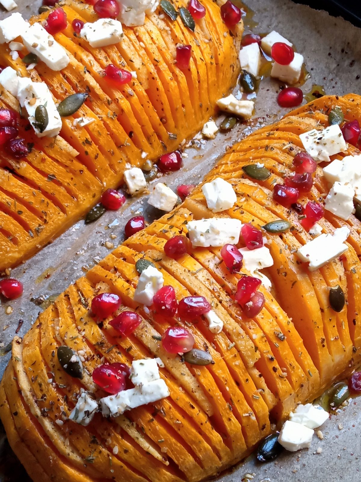 Butternut hasselback à la fêta | Clémence Chabbert naturopathe réflexologue Bordeaux